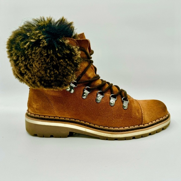 SAM EDELMAN BOWEN FUR LEATHER WINTER BOOTS - US SIZE 9 - Picture 3 of 15